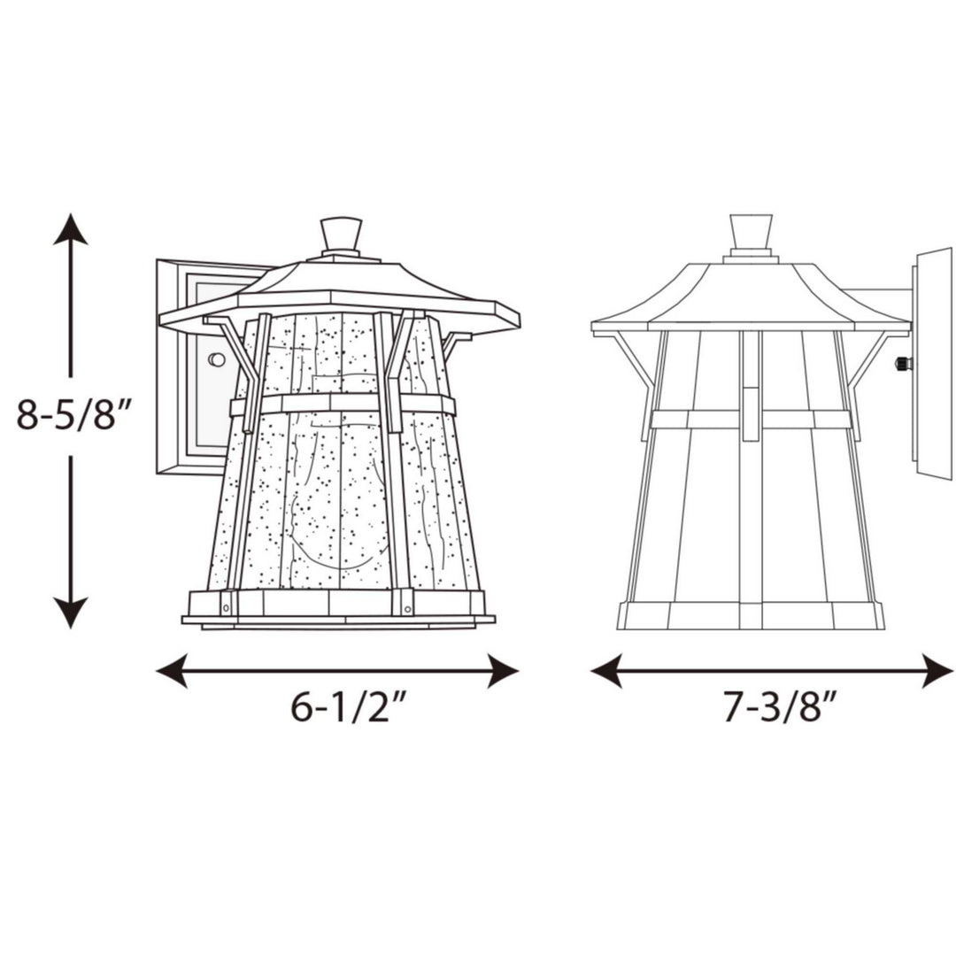 Progress Lighting P5749-84 Derby One Light Wall Lantern Outdoor Bronze / Dark