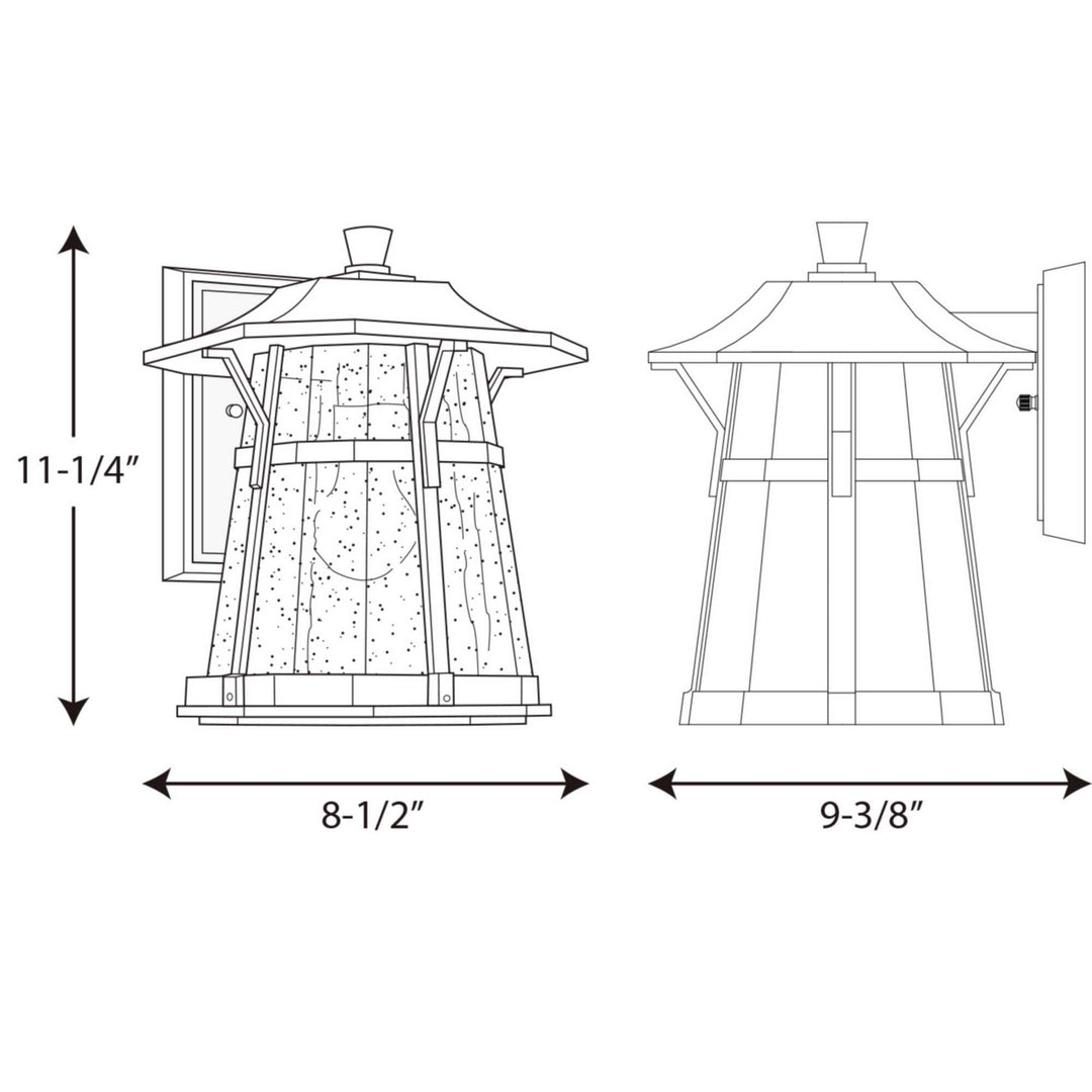 Progress Lighting P5750-84 Derby One Light Wall Lantern Outdoor Bronze / Dark