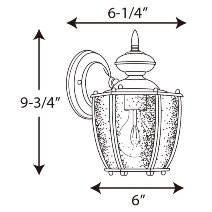 Progress Lighting P5762-20 Roman Coach One Light Wall Lantern Outdoor Bronze / Dark