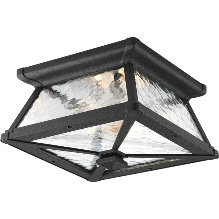 Progress Lighting P6023-31 Mac Two Light Close To Ceiling Outdoor Black