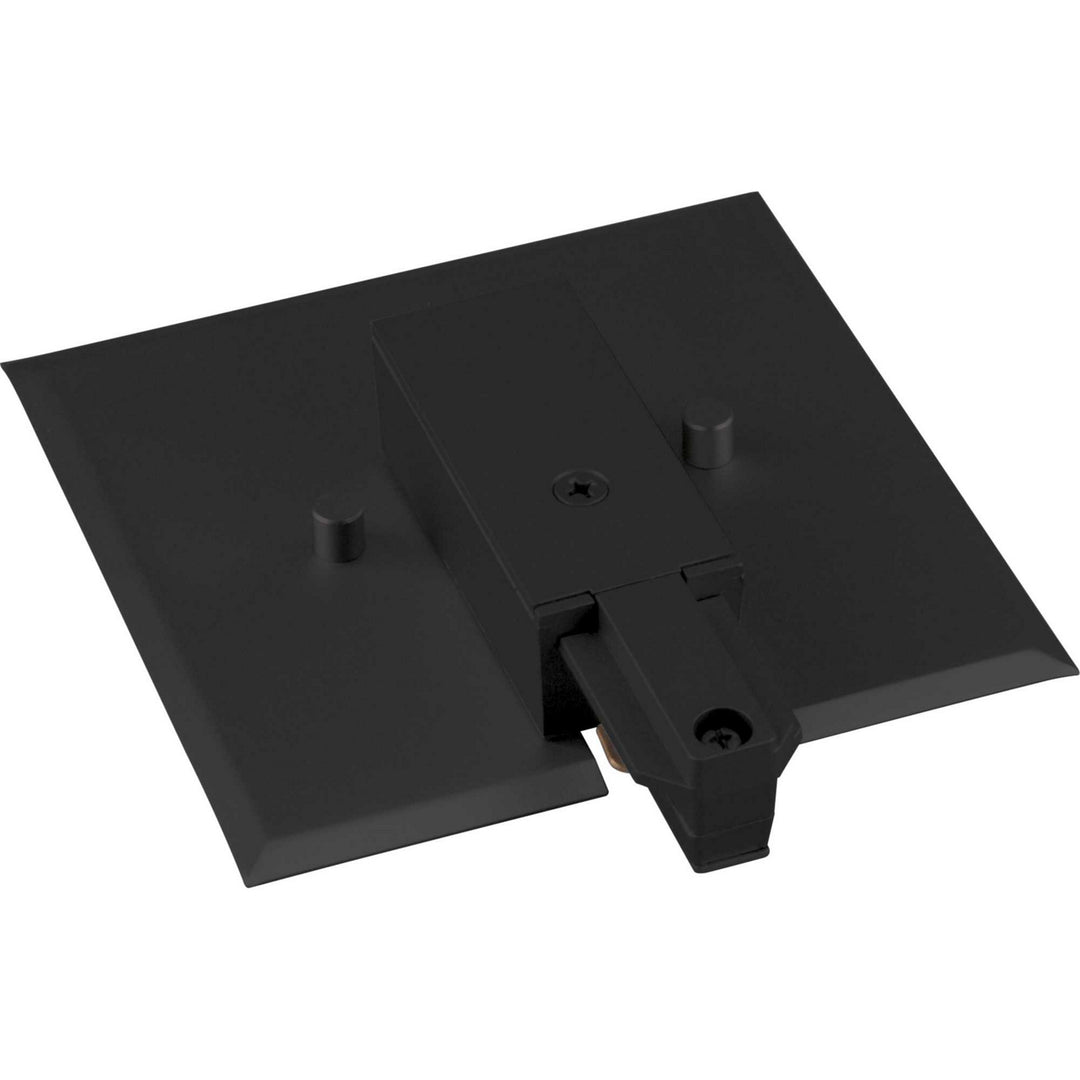 Progress Lighting P8745-31 Track Accessories End Feed W/Canopy Track Light Black