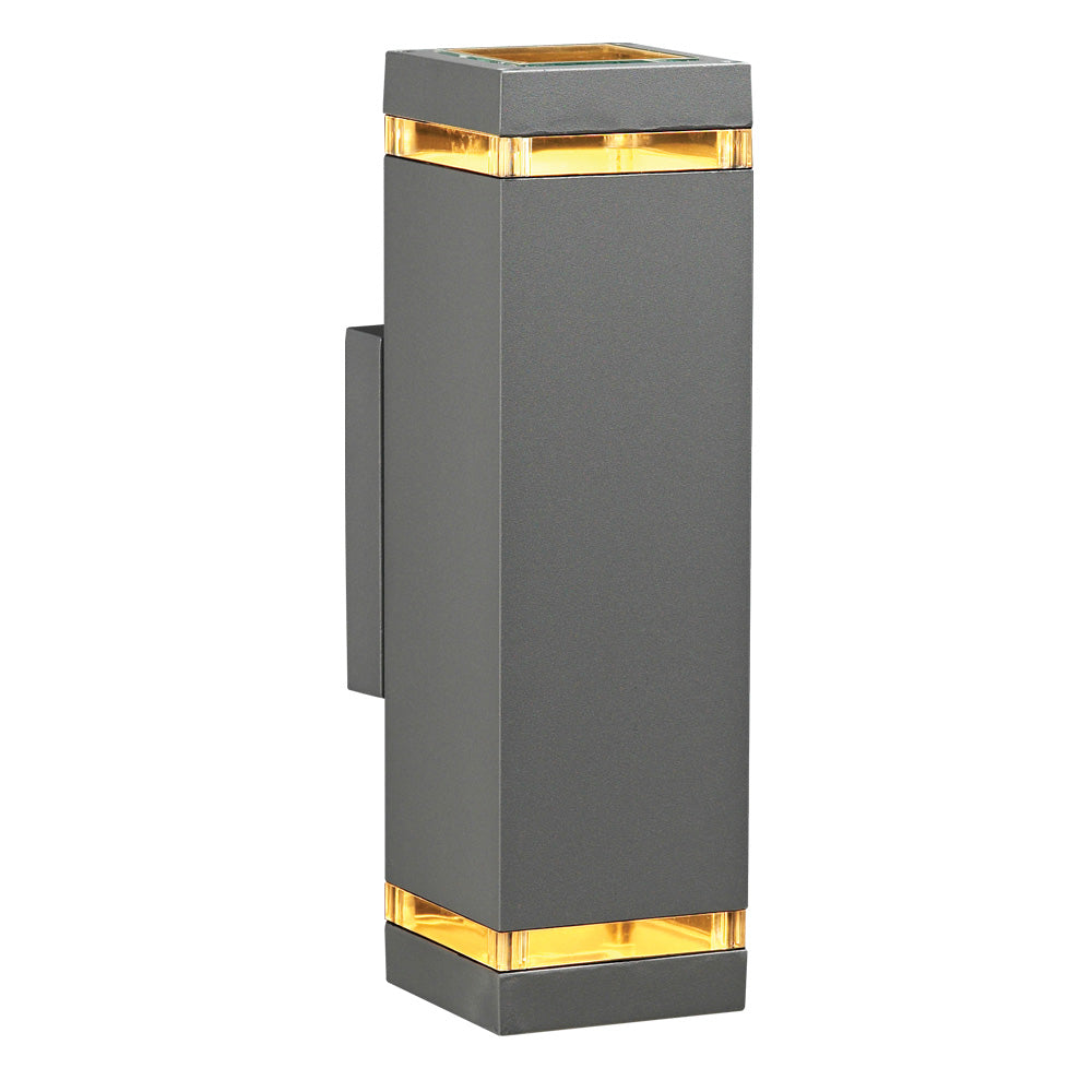 Plc Lighting 1745 SL Porto-Ii Two Light Outdoor Fixture Outdoor Pewter, Nickel, Silver