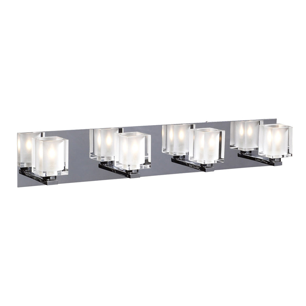 PLC Glacier 3484 PC Bath Vanity Light 28 in. wide - Polished Chrome