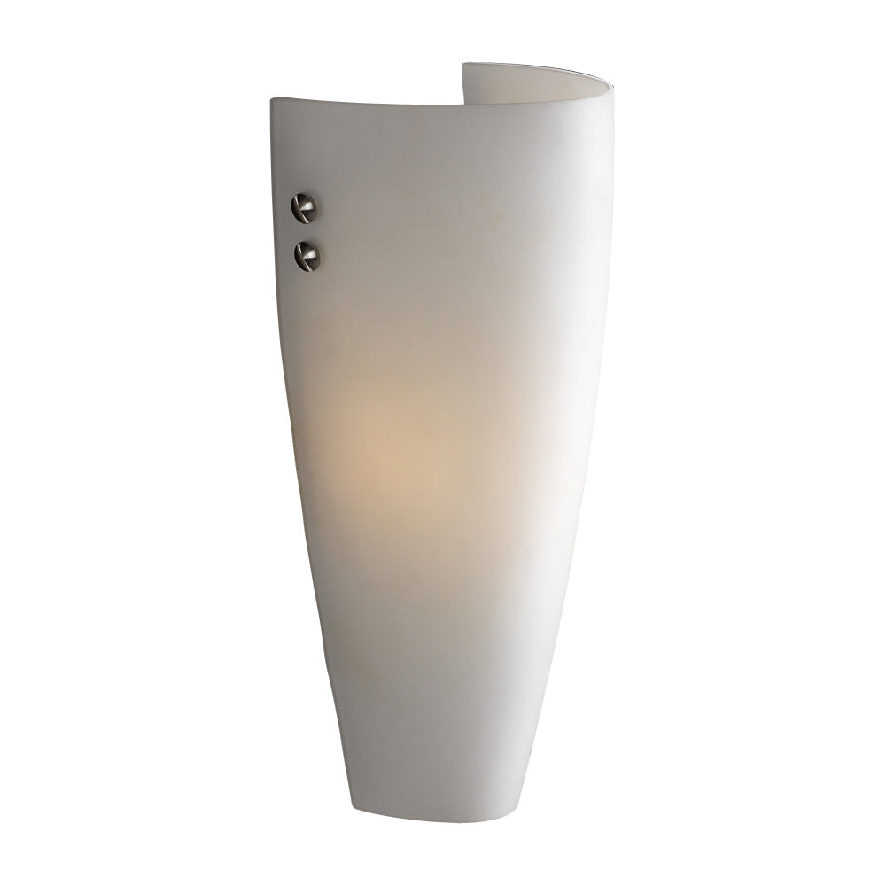 PLC Julian-I 7527 OPAL Wall Light - Polished Chrome