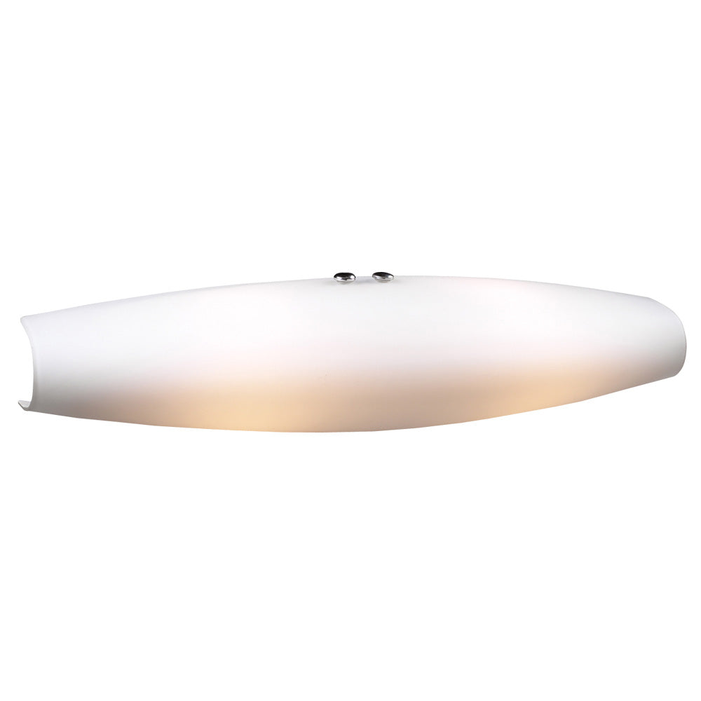 PLC Julian-II 7529 OPAL Wall Light - Polished Chrome