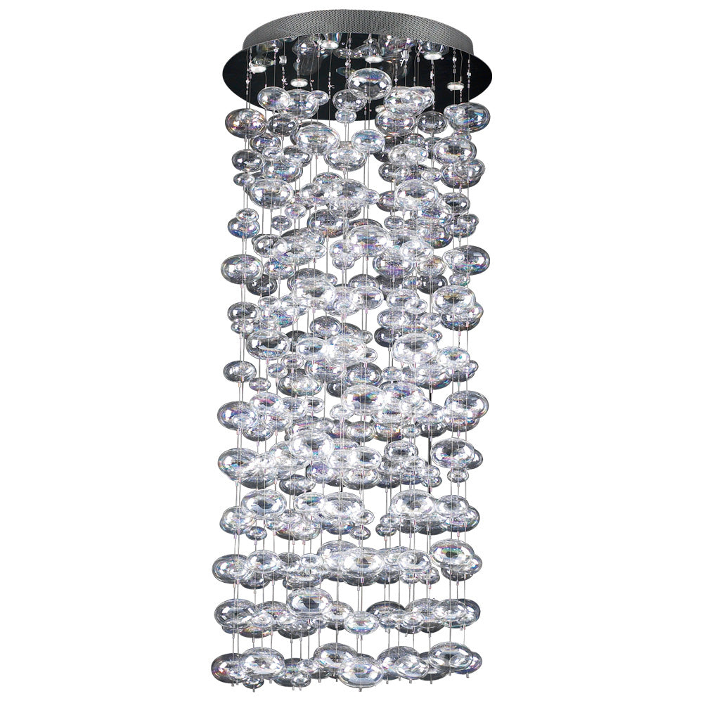 PLC Bubble 96968 PC Chandelier Light - Polished Chrome