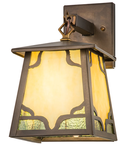 Meyda Tiffany Lighting 50525 Kirkpatrick One Light Wall Sconce Outdoor Copper/Antique/Verde