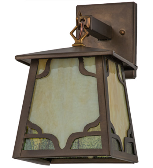 Meyda Tiffany Lighting 50525 Kirkpatrick One Light Wall Sconce Outdoor Copper/Antique/Verde