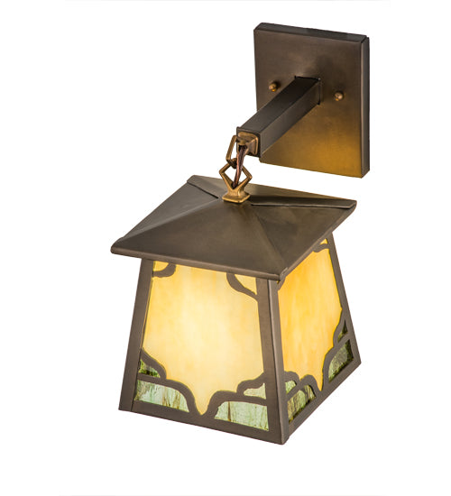 Meyda Tiffany Lighting 50525 Kirkpatrick One Light Wall Sconce Outdoor Copper/Antique/Verde