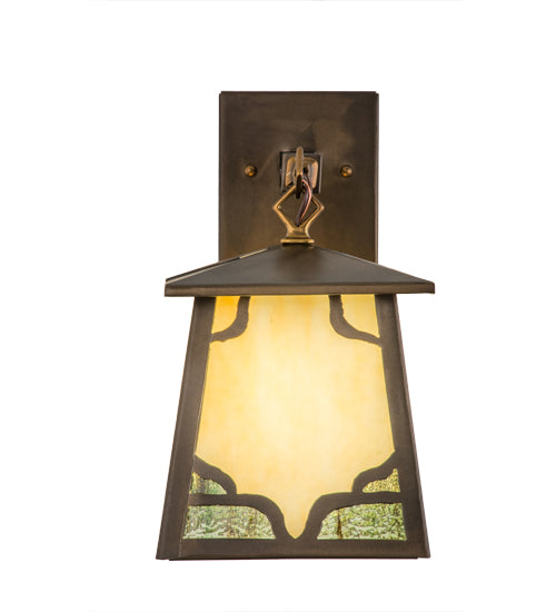 Meyda Tiffany Lighting 50525 Kirkpatrick One Light Wall Sconce Outdoor Copper/Antique/Verde