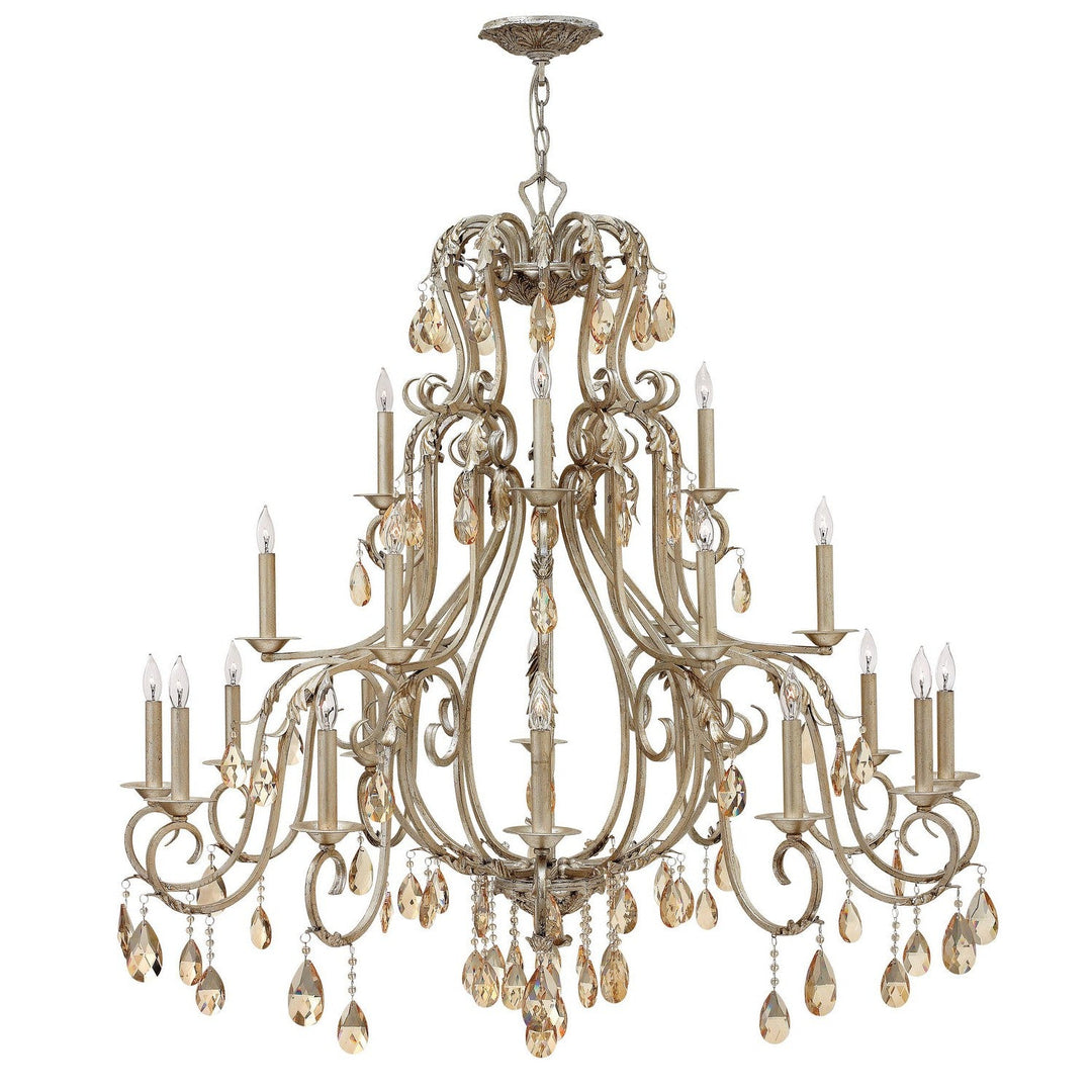 Hinkley Carlton 4779SL Chandelier Light - Silver Leaf