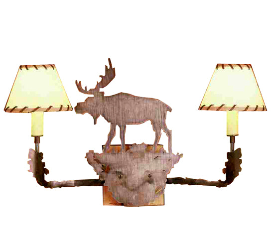 Meyda Tiffany Moose 50615 Wall Light - Brushed Nickel