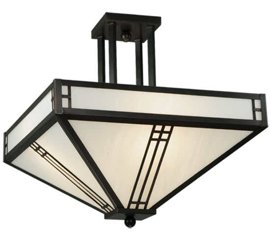 Meyda Tiffany Prairie Loft 50661 Ceiling Light - Craftsman Brown