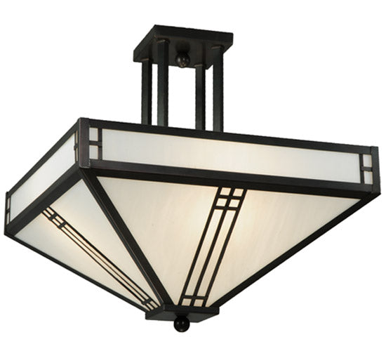 Meyda Tiffany Prairie Loft 50661 Ceiling Light - Craftsman Brown