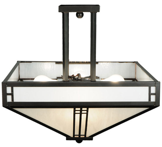 Meyda Tiffany Prairie Loft 50661 Ceiling Light - Craftsman Brown