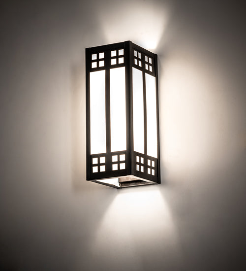 Meyda Tiffany Prairie Loft 50665 Wall Light - Craftsman Brown