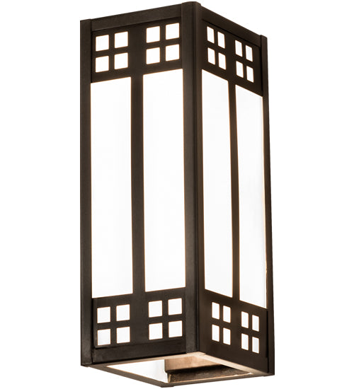 Meyda Tiffany Prairie Loft 50665 Wall Light - Craftsman Brown