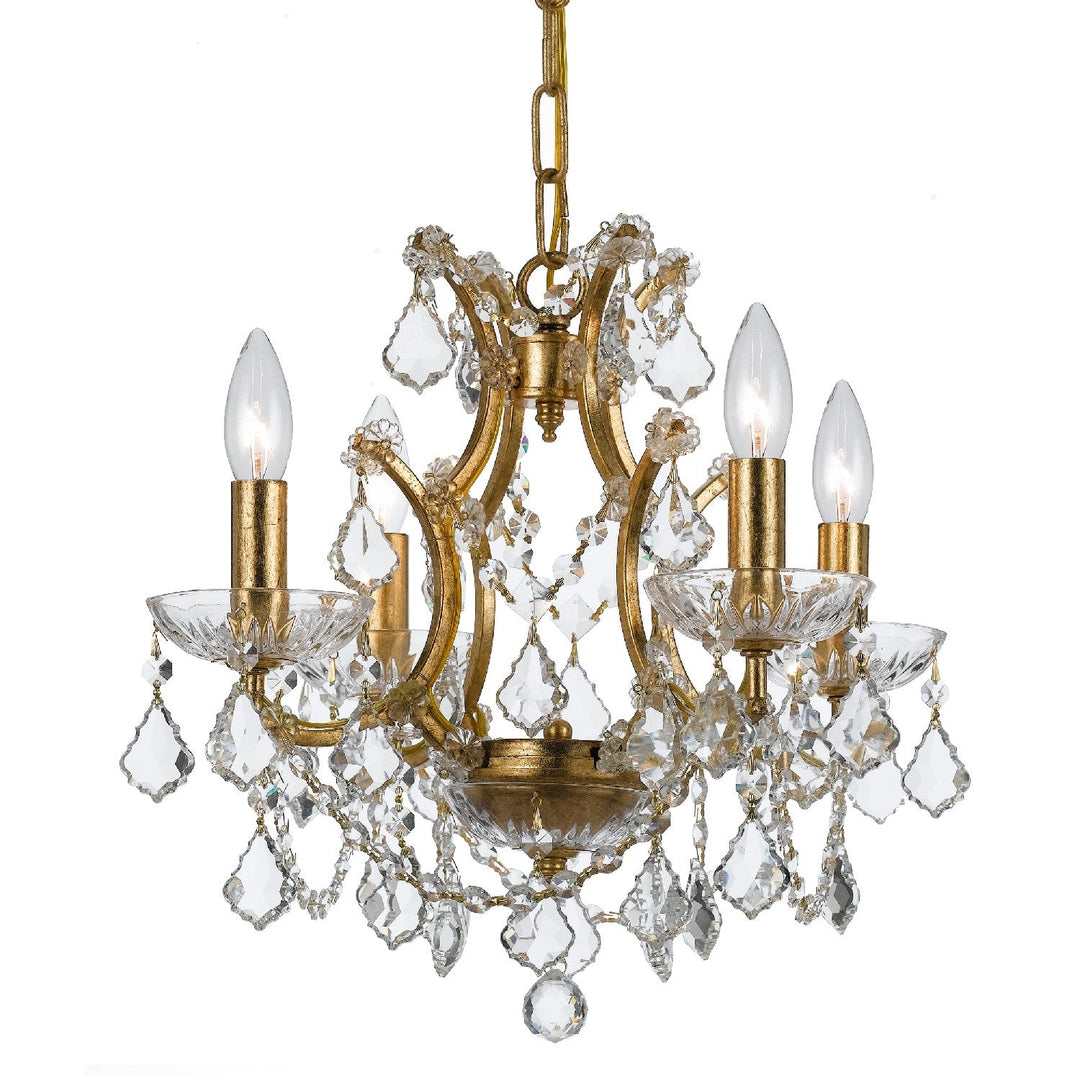 Crystorama Filmore 4454-GA-CL-MWP Chandelier Light - Antique Gold