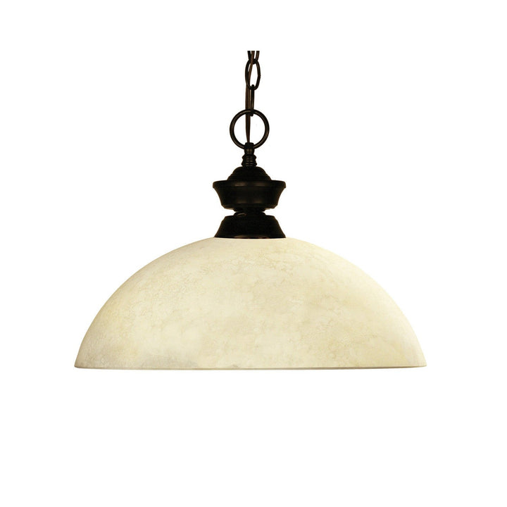 Z-Lite Challenger/Riviera Bronze 100701BRZ-DGM14 Pendant Light - Bronze