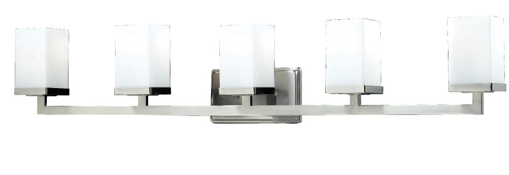 Z-Lite Tidal 1900-5V Bath Vanity Light 40 in. wide - Brushed Nickel