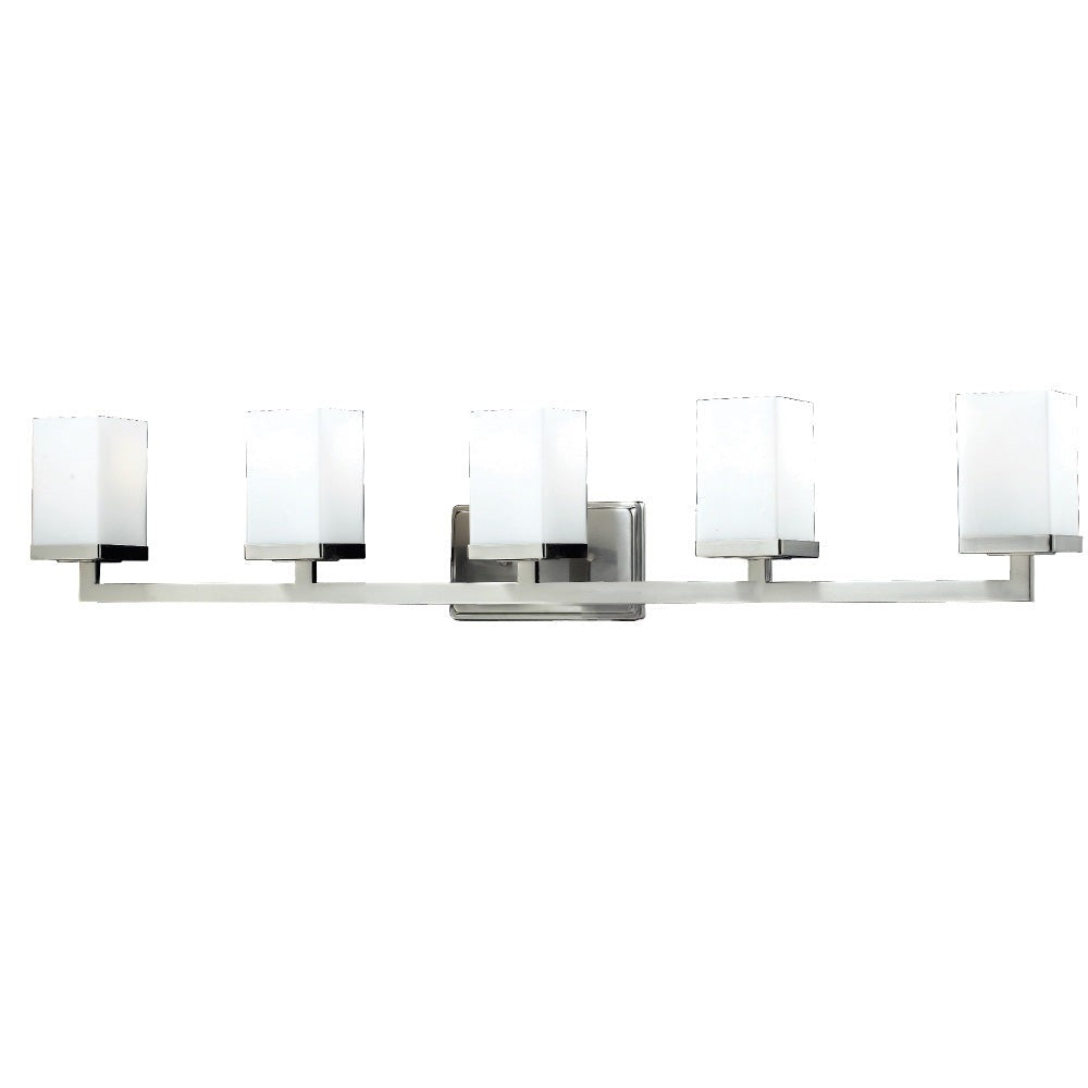 Z-Lite Tidal 1900-5V Bath Vanity Light 40 in. wide - Brushed Nickel