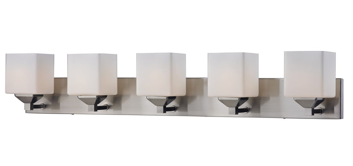 Z-Lite Quube 2104-5V Bath Vanity Light 39 in. wide - Brushed Nickel