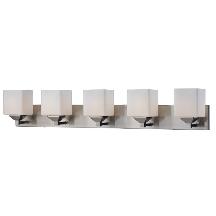 Z-Lite Quube 2104-5V Bath Vanity Light 39 in. wide - Brushed Nickel
