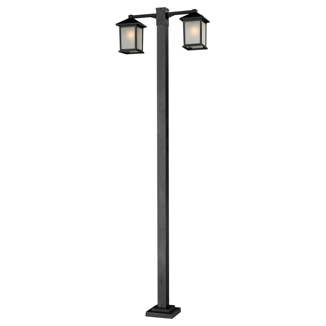 Z-Lite Lighting 507-2-536P-BK Modern Holbrook Outdoor Black