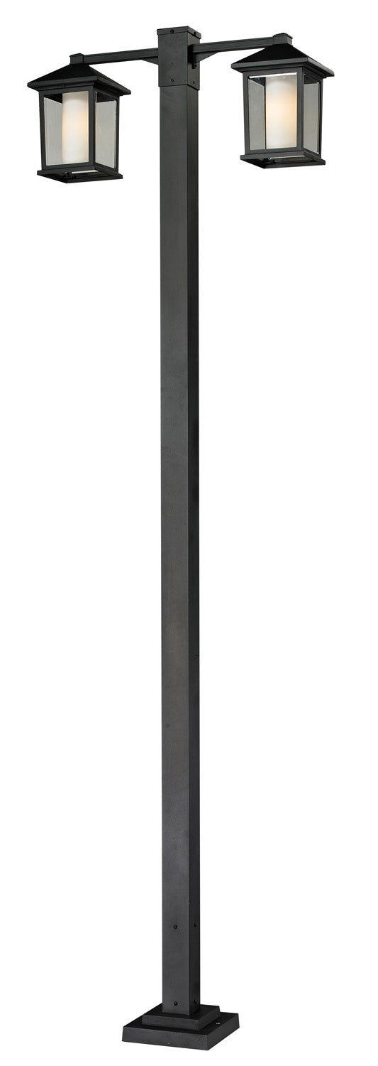 Z-Lite Lighting 523-2-536P-BK  Mesa Outdoor Black