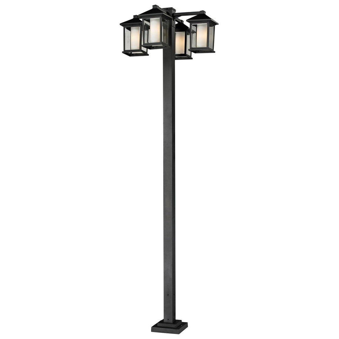 Z-Lite Lighting 523-4-536P-BK Modern Mesa Outdoor Black