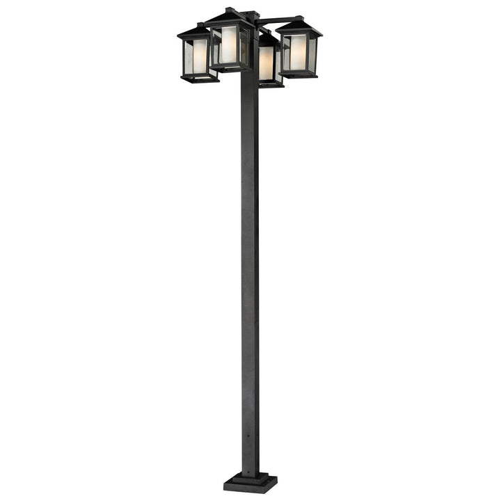 Z-Lite Lighting 523-4-536P-BK Modern Mesa Outdoor Black