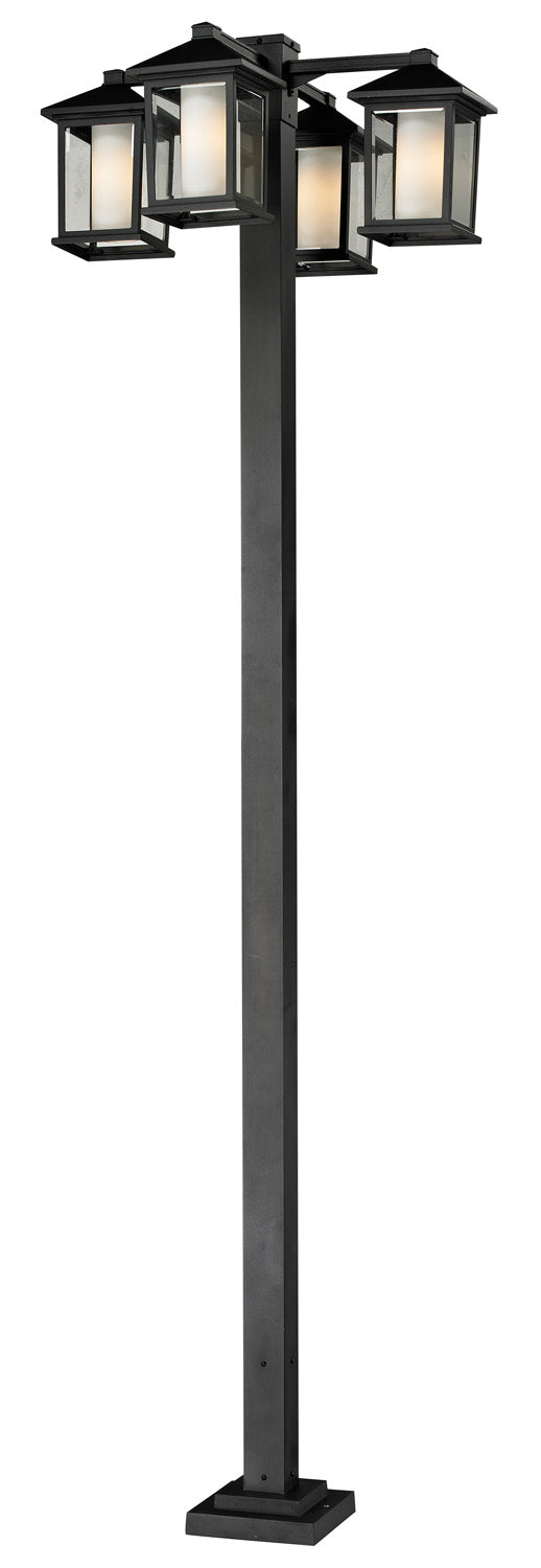 Z-Lite Lighting 523-4-536P-BK Modern Mesa Outdoor Black