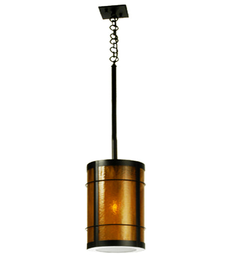 Meyda Tiffany Lighting 50743 Villa One Light Pendant Outdoor Black