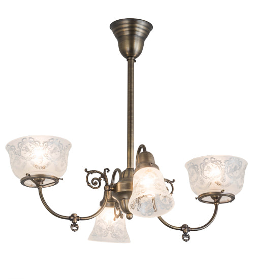 Meyda Tiffany Revival 50756 Chandelier Light - Antique Brass