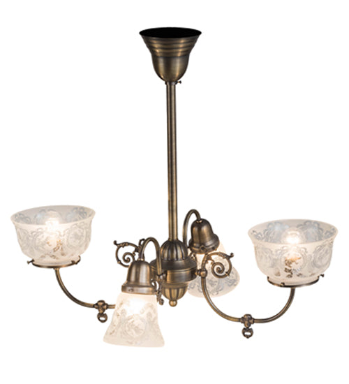 Meyda Tiffany Revival 50756 Chandelier Light - Antique Brass