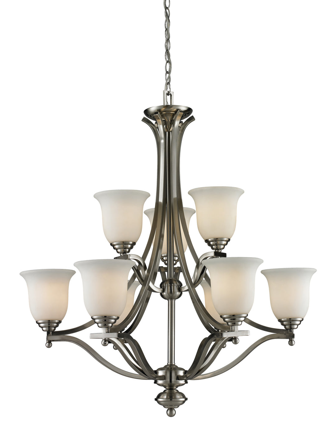 Z-Lite Lagoon 704-9-BN Chandelier Light - Brushed Nickel