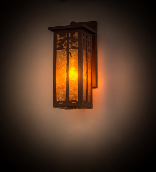 Meyda Tiffany Lighting 50762 Tamarack One Light Wall Sconce Outdoor Bronze / Dark