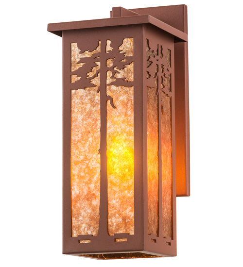 Meyda Tiffany Lighting 50762 Tamarack One Light Wall Sconce Outdoor Bronze / Dark