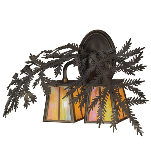 Meyda Tiffany Pine Branch 50763 Wall Light - Antique Copper