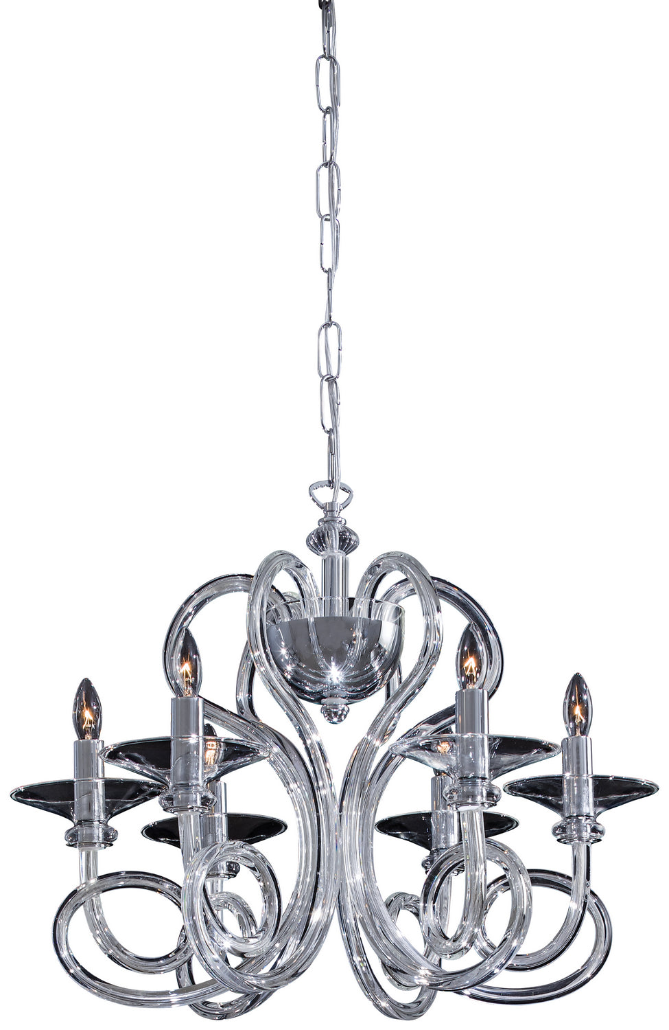 Metropolitan Metropolitan N9176 Chandelier Light - Chrome W/ Clear Glass