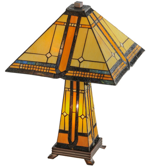 Meyda Tiffany Lighting 50805 Sierra Prairie Mission Two Light Table Lamp Lamp Bronze / Dark