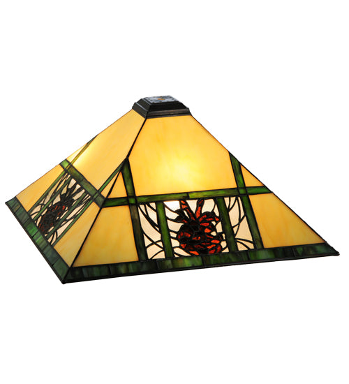 Meyda Tiffany Pinecone Ridge 144217 Ceiling Light - Mahogany Bronze