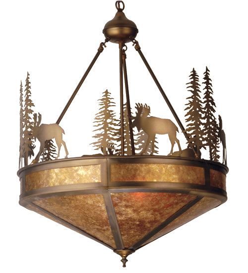 Meyda Tiffany Wandering Moose 51026 Pendant Light - Antique Copper