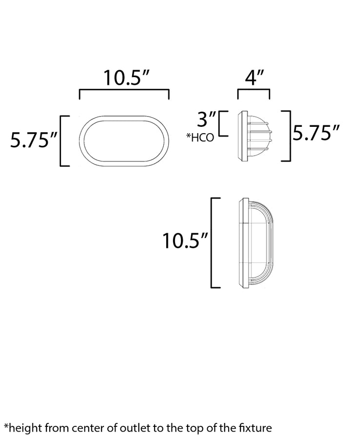 Maxim Lighting 51110FTWT  Bulwark Outdoor White