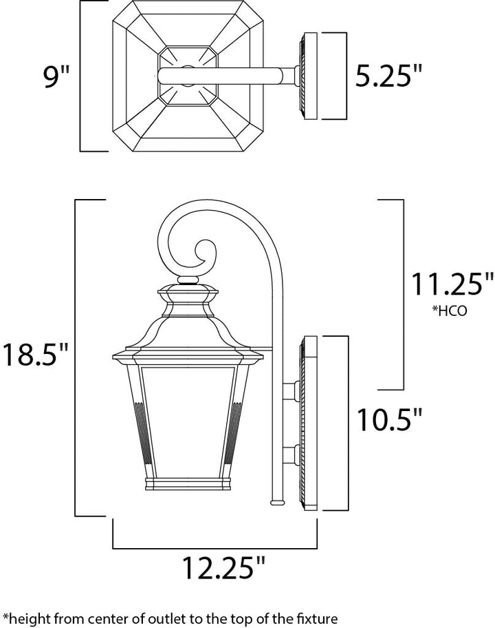 Maxim Lighting 51125FSBZ  Knoxville Led Outdoor Bronze