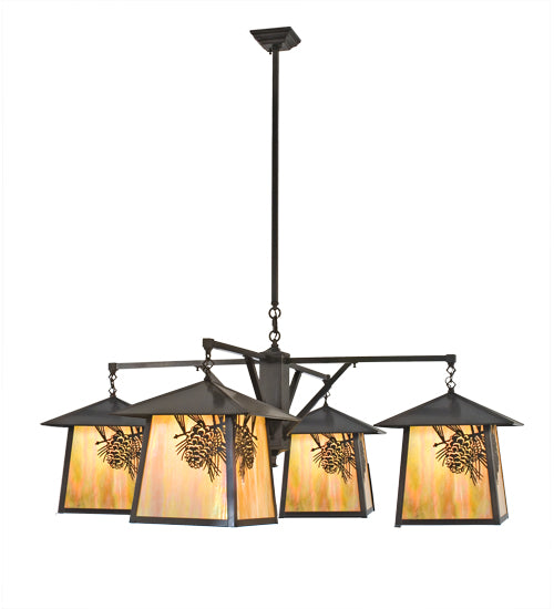 Meyda Tiffany Stillwater 51132 Chandelier Light - Craftsman Brown