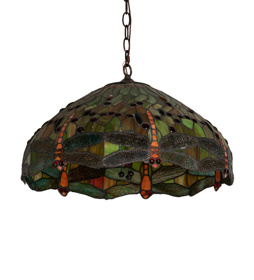 Meyda Tiffany Tiffany Hanginghead Dragonfly 51185 Pendant Light - Mahogany Bronze