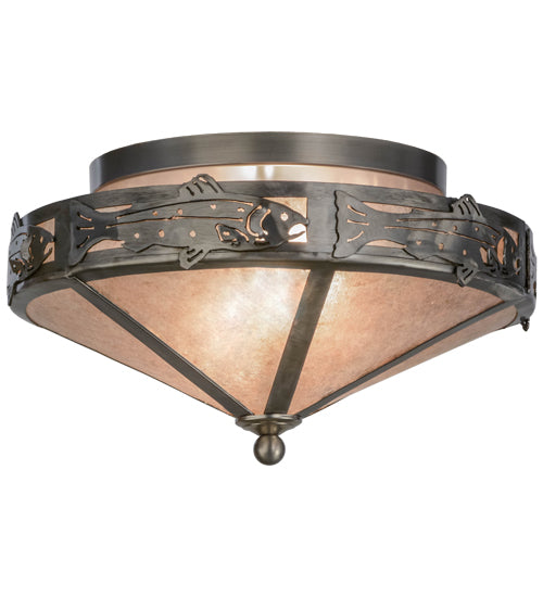 Meyda Tiffany Rainbow Trout 51225 Ceiling Light - Steel