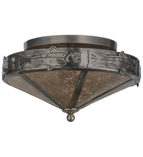 Meyda Tiffany Rainbow Trout 51225 Ceiling Light - Steel