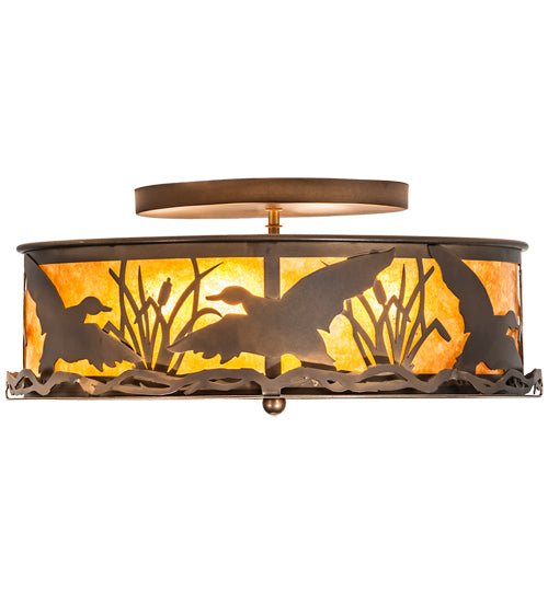 Meyda Tiffany Ducks In Flight 51238 Ceiling Light - Antique Copper